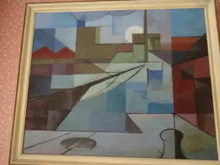 olie malerier af kunstmaler Ejnar H. Hansen (Århus