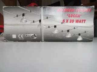 Halogen-Seilset "Lucca" 5 x 20 Watt