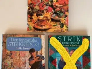 Kaffe Fassett - bøger - strik og broderi - som nye
