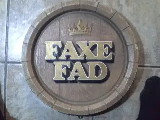 Øl skilt Faxe Fad
