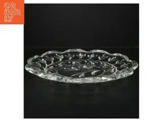 Dekorativt glasfad (str. Ø 33 cm)