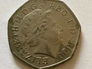 50 Pence England 2000