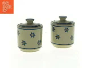 Keramik krydderikrukker med låg fra Concord (str. 9 x 7 cm)