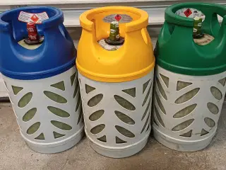 Letvægt gasflaske 10 kg fyldt og plomberet 