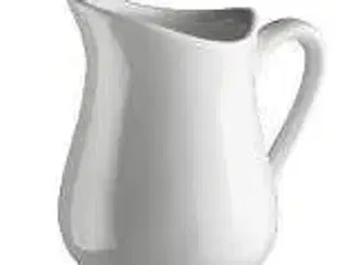 7 stk. Flødekande hvid 12 cl H80mm porcelæn