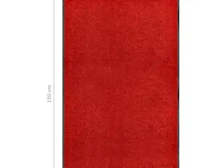 Vaskbar dørmåtte 90x150 cm rød