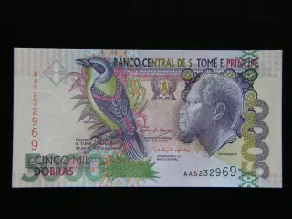 St.Thomas & Prince 5000 Dobras 2004 Unc.