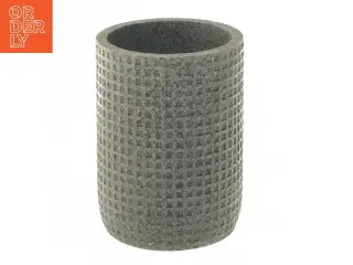 Grå skifer potte med tekstur fra Muy Mucho (str. Ø 10x13,5 cm)