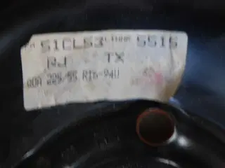 15" stålfælge 