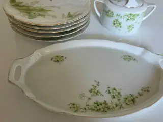 Royal Vale Liljekonval kaffestel tibehør.