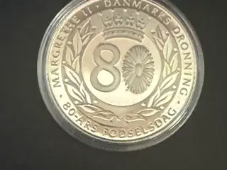 Medalje Dronning Margrethe 80 ÅR