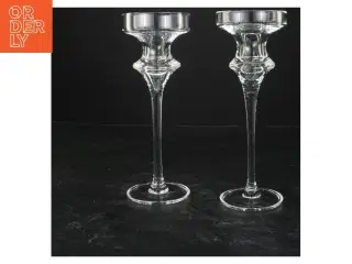 Glas lysestager, 21x8 cm (str. 21x8 cm)