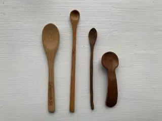 4 forskellige træskeer