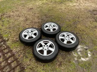 Alufælge rial med vinterdæk 185/60 R15 - 5x100