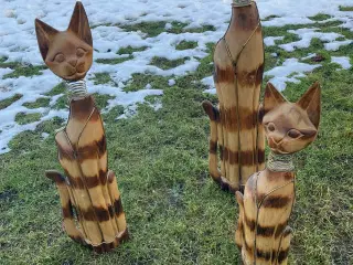 Katte i træ. Kattefigurer