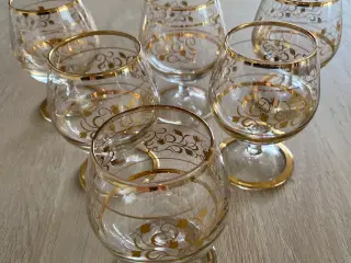 Cognacglas med guld