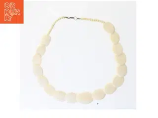 Beige perlekæde (str. 68x2,5 cm)