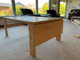 Sofabord sæbebehandlet bøg med klap 