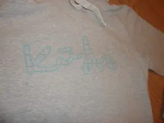 Hætte sweatshirts lysegrå str. M