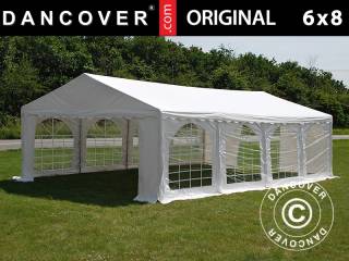 Partytelt Festtelt Original 6x8m PVC, Hvid