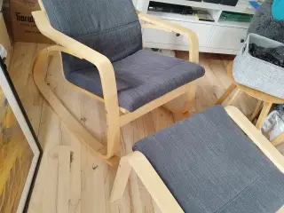Ikea stol med skammel