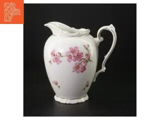 Porcelænsmælkekande med blomstermønster fra Kahla (str. H. 15 cm)