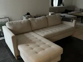 Vendbar chaiselong sofa