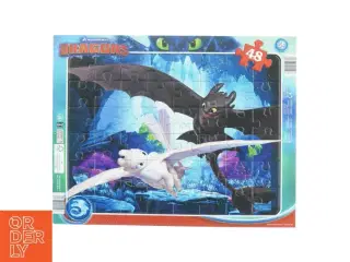 Puslespil med drage-tema (str. 37,5x29 cm)