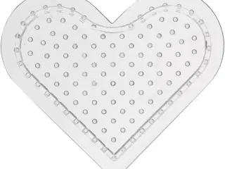 Perleplade, lille hjerte, str. 7 cm, medium, 10stk./ 1 pk.