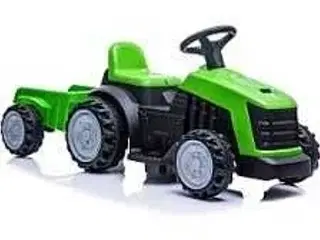 Havetraktor med trailer til børn med batteri Grøn