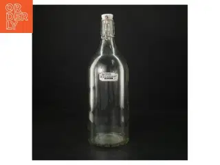 Genbrugsglasflaske med svingtop fra IKEA (str. H. 29 cm. ø 9 cm)