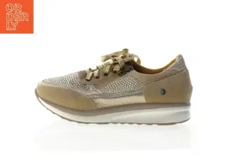 Gyldne sneakers med glitter (str. 38)