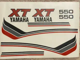Yamaha XT 550 stafferinger (decals)