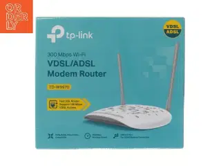 TP-Link Wi-Fi VDSL/ADSL Modem Router fra TP-Link (str. 26x23 cm)