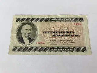 100 Kronur Færøerne 1978