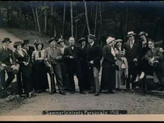 Svendborg - Sommerteaterets Personale 1913 - Fotokort u/n - Brugt