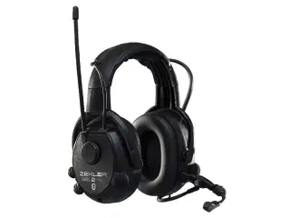 Zekler 412rdb høreværn med bluetooth, batteri + oplader inkl.