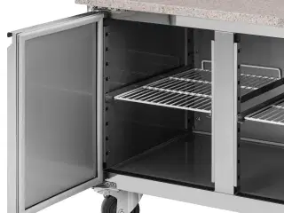 Kølebord med hjul – 560 l – 3 køleskabe
