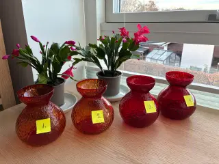 Hyacintglas fra Holmegaard - RØDE