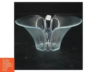 Glas vase fra Holmegård (str. 8x17 cm)