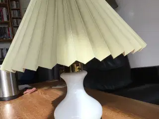 Holmegård bordlampe hvid glas