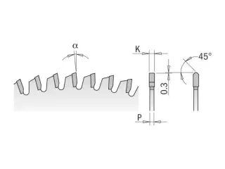 Savklinge, CMT 120mm 296.120.36H