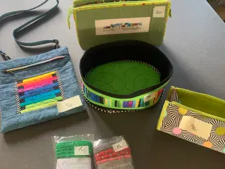 Brødkurv, skuldertaske, toilettaske 