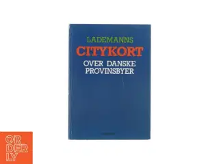 Citykort over danske provinsbyer fra Lademanns (Bog)