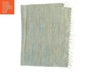 Vævet tæppe med frynser (str. 60 x 95 cm)