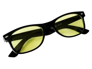 Night vision kørebriller sort stel