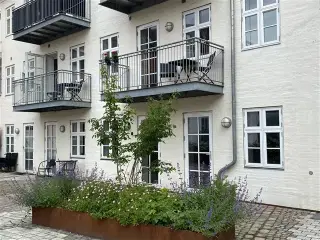 Lys 1 værelses lejlighed på dejlige Nytorv med sydvendt altan, Viborg