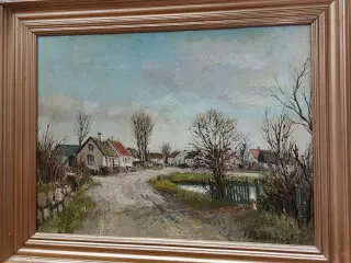 TH. ULRICHSEN - ( 1905 - 1970 ) - oliemaleri