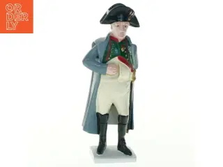 Porcelænsfigur af historisk person fra Kikkerland (str. 18x7 cm)