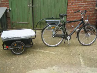 Elcykel med trailer